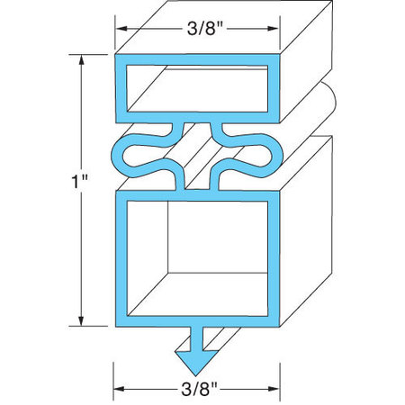 TRUE Door Gasket 25 1/8" X 54 1/8" 810862